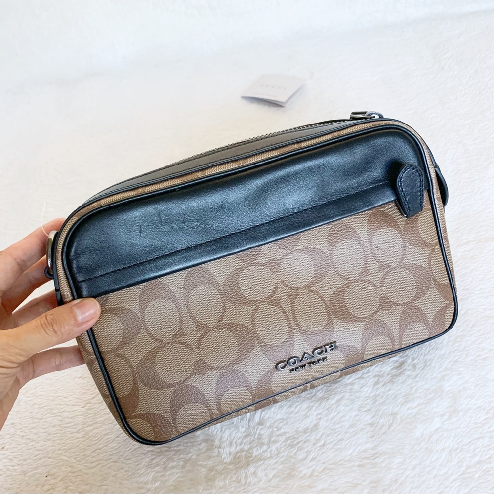 Nwt Authentic Coach Unisex Signature Xbody Camera Bag
